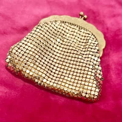 Vintage Glomesh Gold Small Coin Purse 