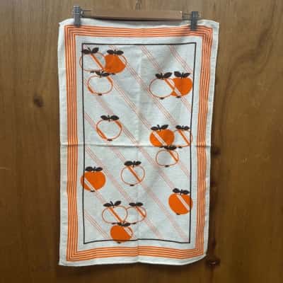 Vintage Orange Apple Tea Towel (Made in Brazil)