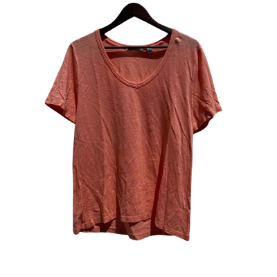 Country Road Womens Relaxed Linen Blend Jersey Tee Size XL Orange 