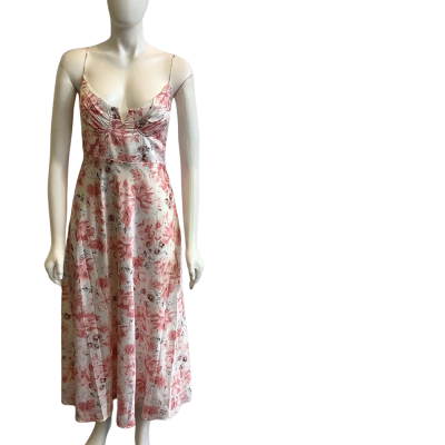 BNWT Sage + Paige Women's Size 14 Vintage Summer Midi Dress Rose 