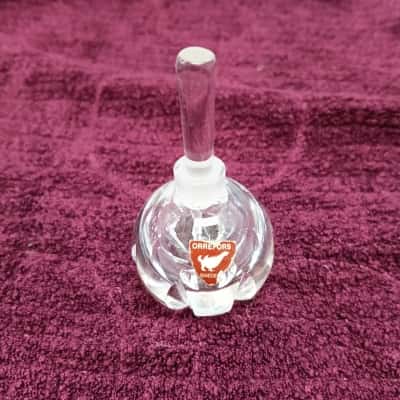 Orrefors Crystal Perfume Bottle with Stopper #Orrefors #CrystalPerfumeBottle #SwedishDesign