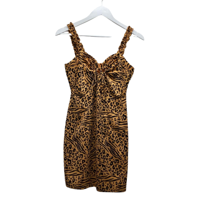 Jorge Size 8 Cocktail Animal Print Party Dress 