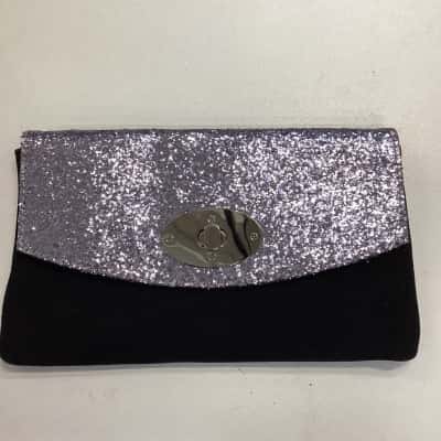 Jo Mercer Womens Clutch Black  / Silver 