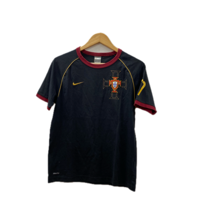 Nike Mens  Size S Short Sleeve Shirt Black  / Maroon / Yellow 