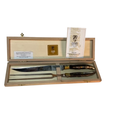 Claude Dozorme Bone Handle Carving Set
