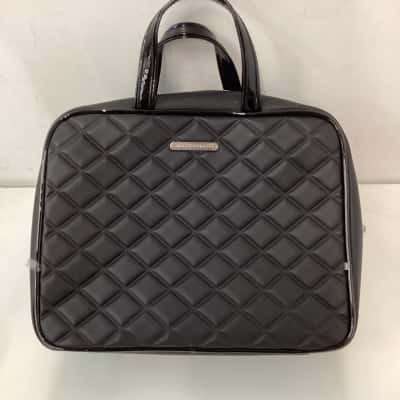  modelsprefer Womens Black make up bag plus small Pink cosmetic purse