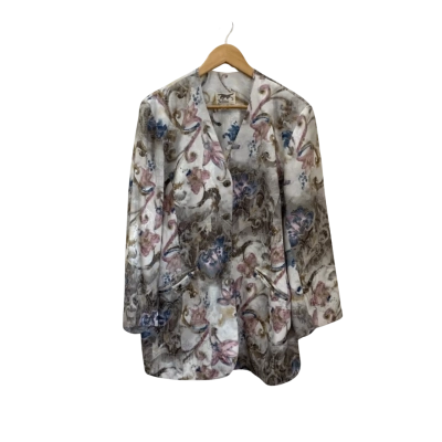 Fellini Womens  Size 18 Jacket Cream / Floral 