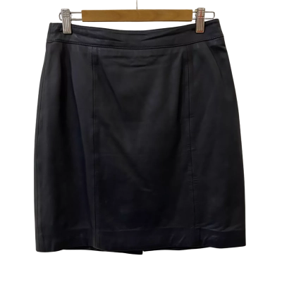 Alannah Hill Womens  Size 10 Leather Skirt Black  