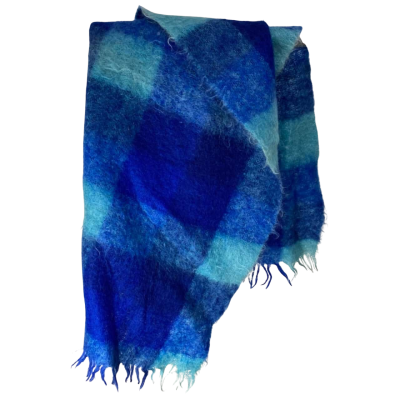 Kerrymuire Mohair Blue Throw 