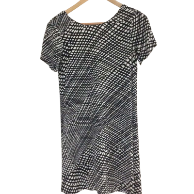 Sportsgirl Womens  Size 6 Casual Dress Black  / Pattern / White 