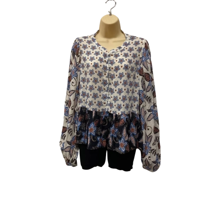 Sportsgirl Womens  Size 14 Long Sleeve Top Floral / Multicoloured 