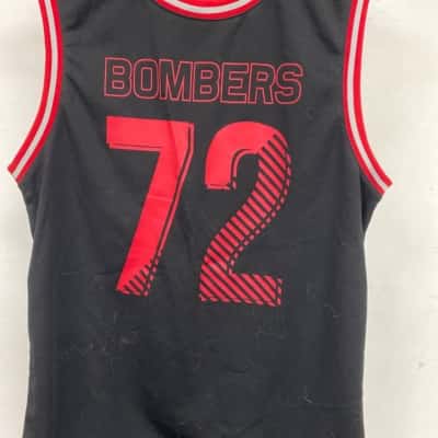 Essendon AFL Mens  Size S Black  / Red sleeveless top 