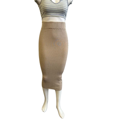 BNWT Henne Women's Size 6 Erika Skirt Tan 