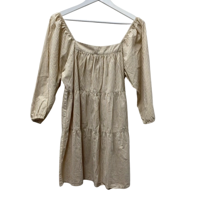 Seed Womens  Size 12 Casual Dress Striped -100% Cotton