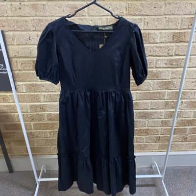 Princess Highway Womens black Azula Midi Dress Size 12 