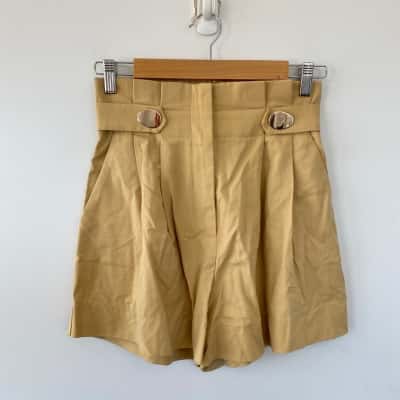 Sheike Mustard Gold Shorts  Size 8 