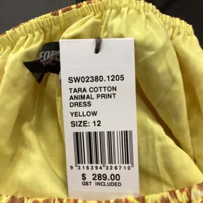 Oxford Womens  Size 12 Animal print / Yellow dress