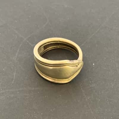 Vintage Hand Crafted Spoon Ring - Upcycled Antique Flatware - Size M