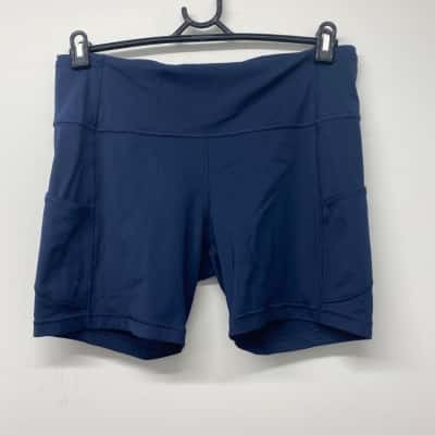 Lululemon Womens  Size 10 Gym Shorts Navy Blue 