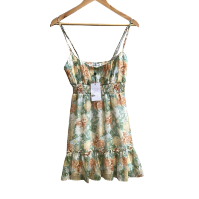 Style State Womens  Size 10 Floral Dress Floral / Green 