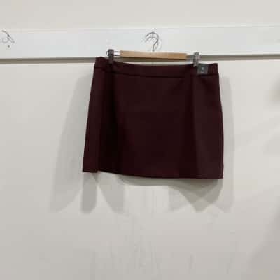 Forever New Womens  Size 16 A-Line Skirt Maroon 
