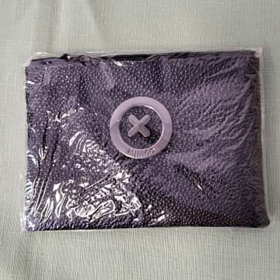 Womens MIMCO Black Gold Glitter Medium Pouch with Wrist Strap