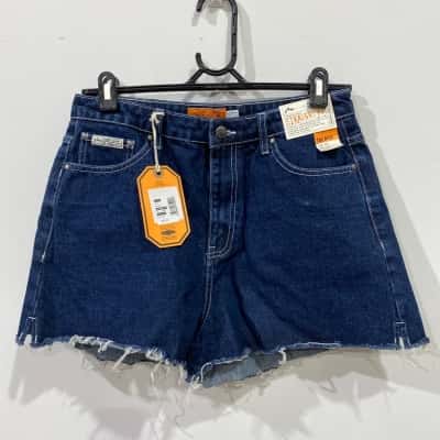Rusty Womens  Size 12 Denim Shorts Blue RRP$99.99