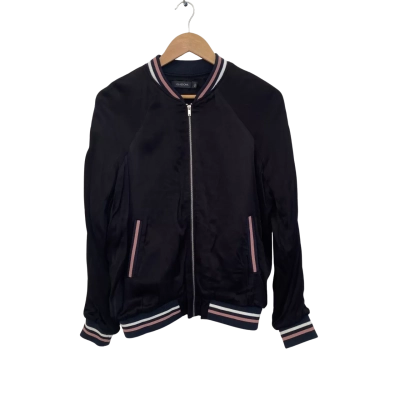 Glassons Womens  Size S Bomber Jacket Beige / Pink  / White 