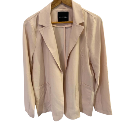 Decjuba Womens  Size 12 Blazer Pink  