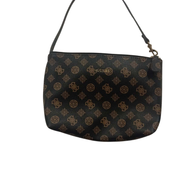 Guess Women's Handbag Black  with Light Brown Logo