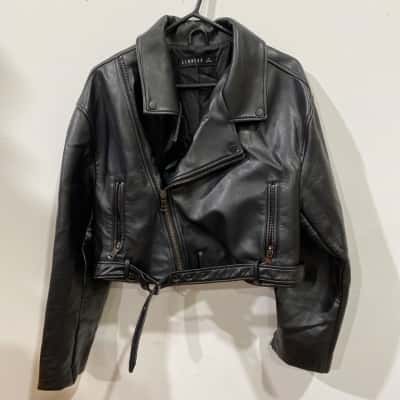 Lioness Womens  Size M Bomber Jacket Black  