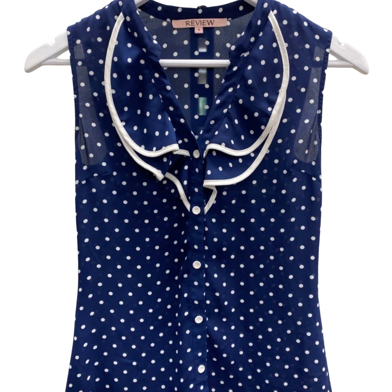 BELLE OVERSIZED POLKA PRINT VISCOSE SHIRT WITH SPLIT BACK