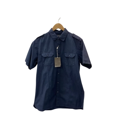 Colorado Mens  Size M Short Sleeve Shirt Blue 