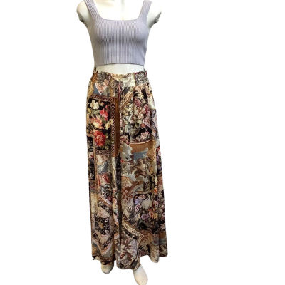 Brand New IRIS Maxi Womens  Size 16 Wide Leg Floral Pants Multicoloured