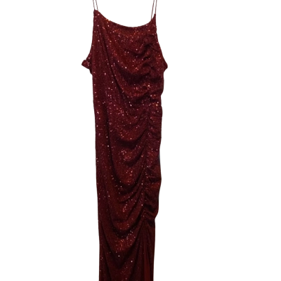 FashionNova Womens  Size L Formal Dress Champagne 