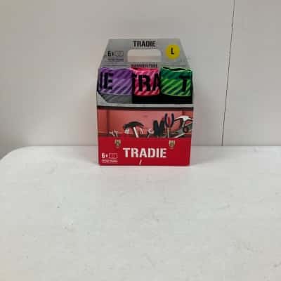 Tradie Men’s Hammer Time Fitted Trunks Set Of 6 Size L