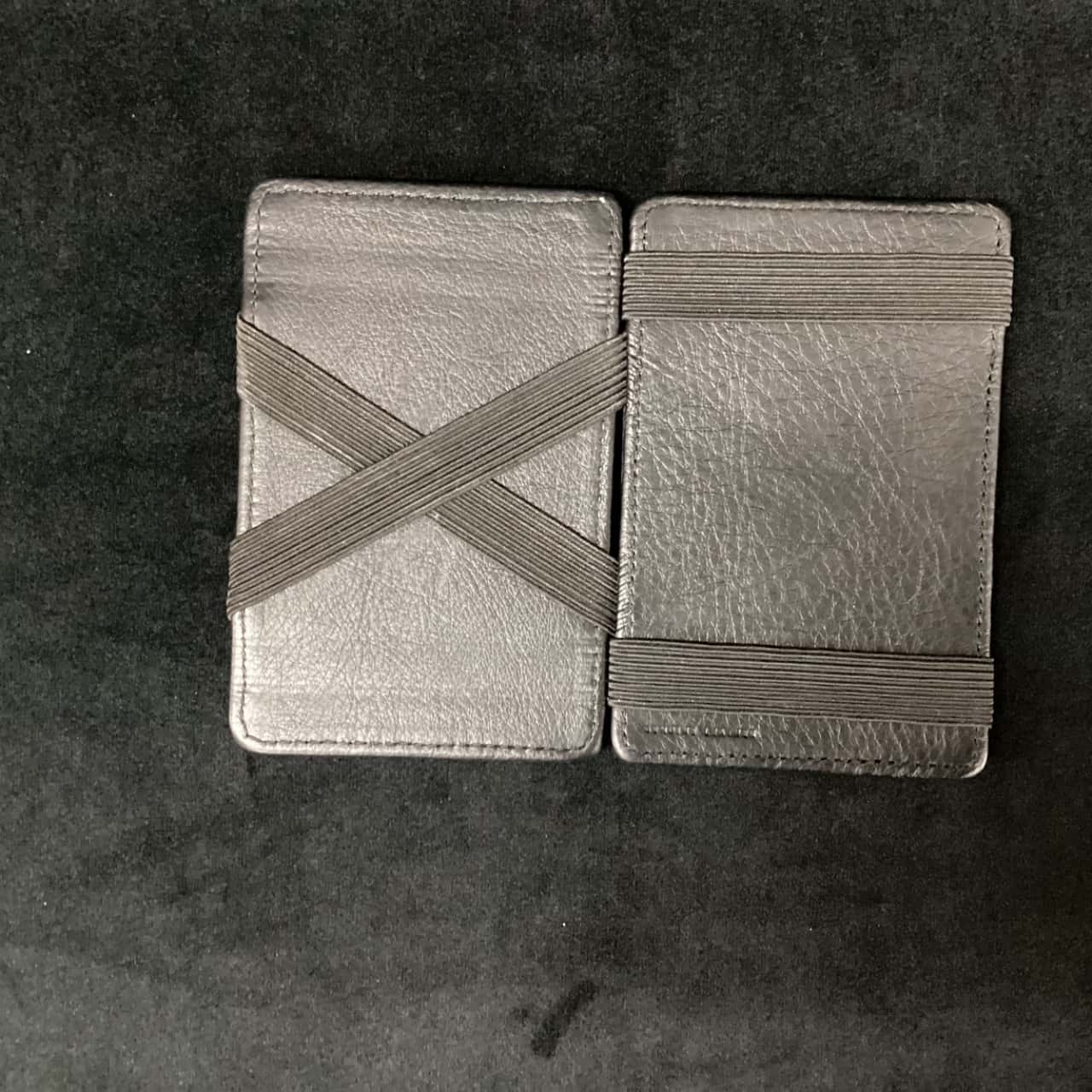 Mens Status Anxiety Small Money Clip and Card Holder Black