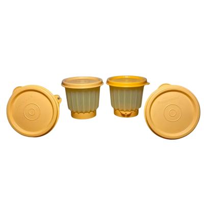 Tupperware jelly cups with lids