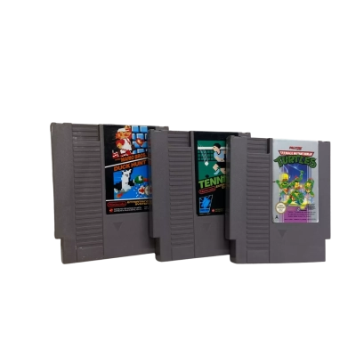 Pack of 3 NES Game Cartridges Circa 1989 T.M.N.T, Tennis & Super Mario Bros/Duck Hunt