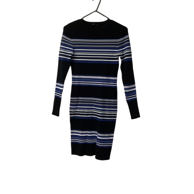 Womens Tokito Size 12 Casual Dress Black  / Blue / White 