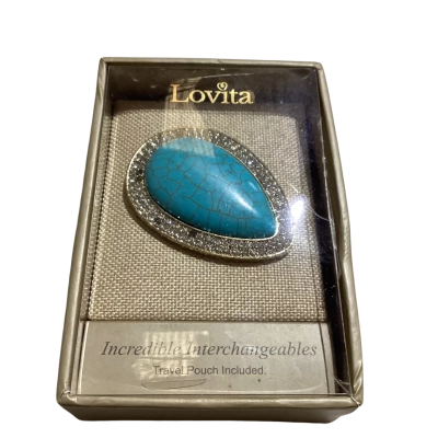 Lovita Womens Turquoise Vharm Pouch