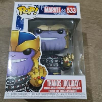 Funko Pop! Guardians of The Galaxy Thanos (Holiday) Bobble Head Vinyl Figure.     CAB