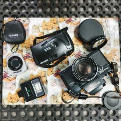 Vintage 35mm SLR Film Camera & Accessory Lot