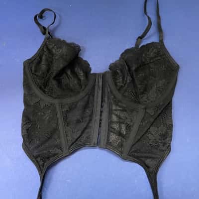 Glassons Womens  Size 8 Black  Bra