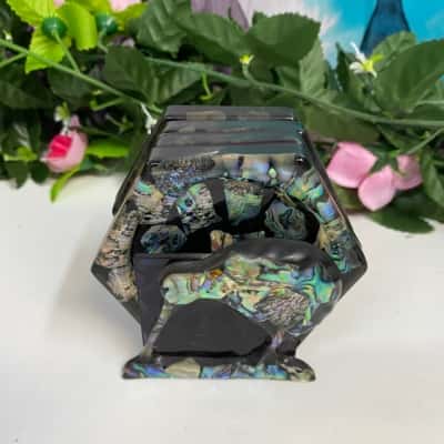 Set of 5 Genuine Paua Shell coasters