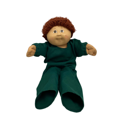1985 Vintage Cabbage Patch Doll With Green Clothes