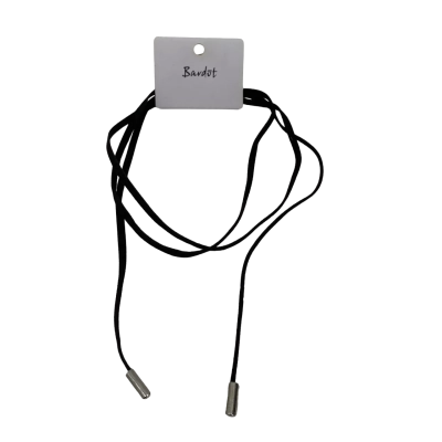 Bardōt Women's Leather Strap Necklace Black BNWT