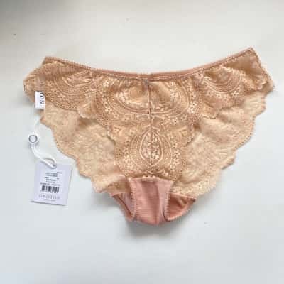 Oroton Mink Grace Brief Underwear  Size M