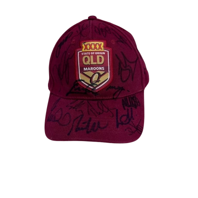 QLD Maroons state of origin XXXX signed cap 