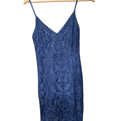 Two Sisters Womens  Dusky Blue Size 6 Cocktail Mini Dress 